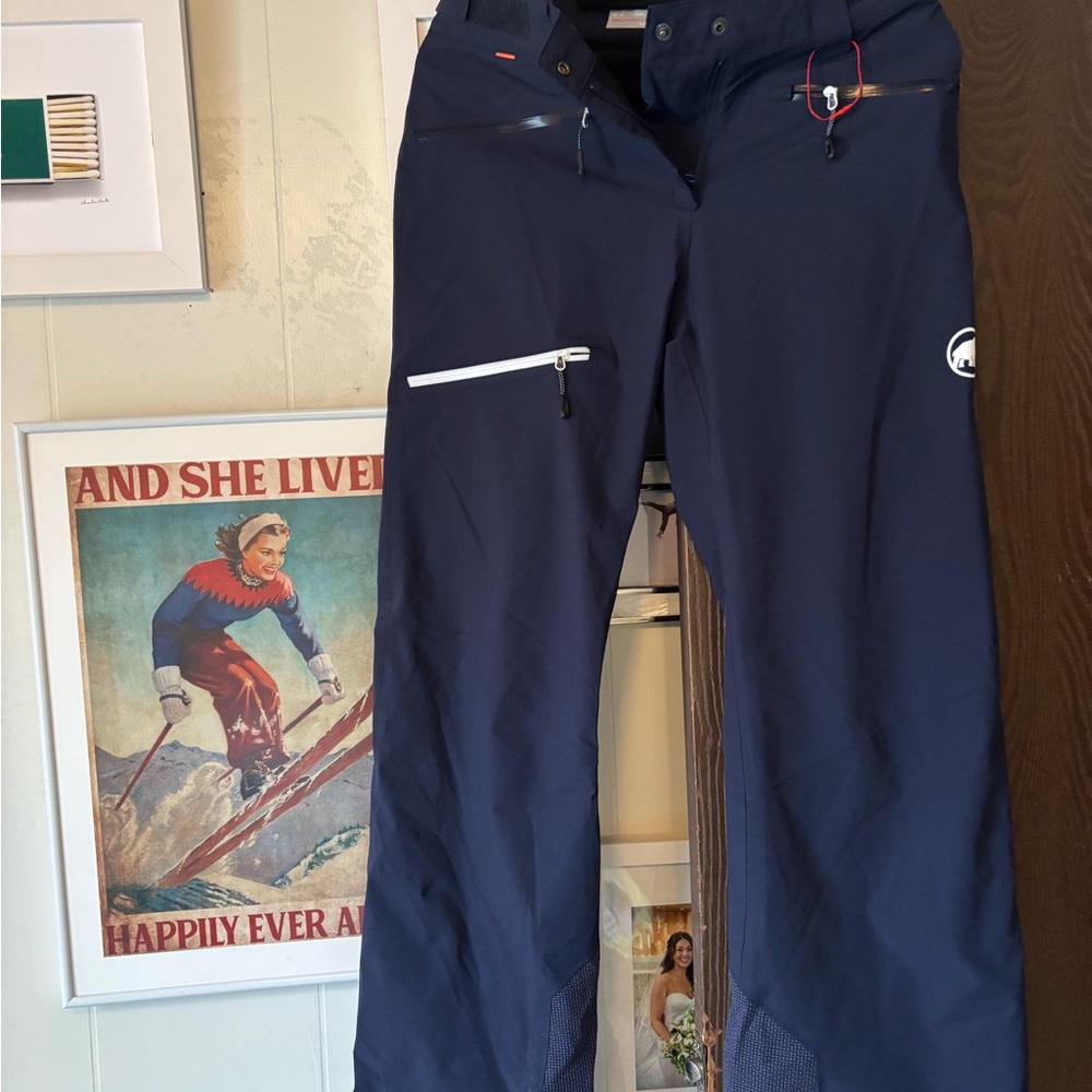 Mammut Navy Blue Ski Pants (Stoney HS Thermo) size 4 NWOT
